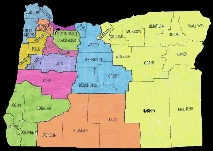 Oregon Statutory Map